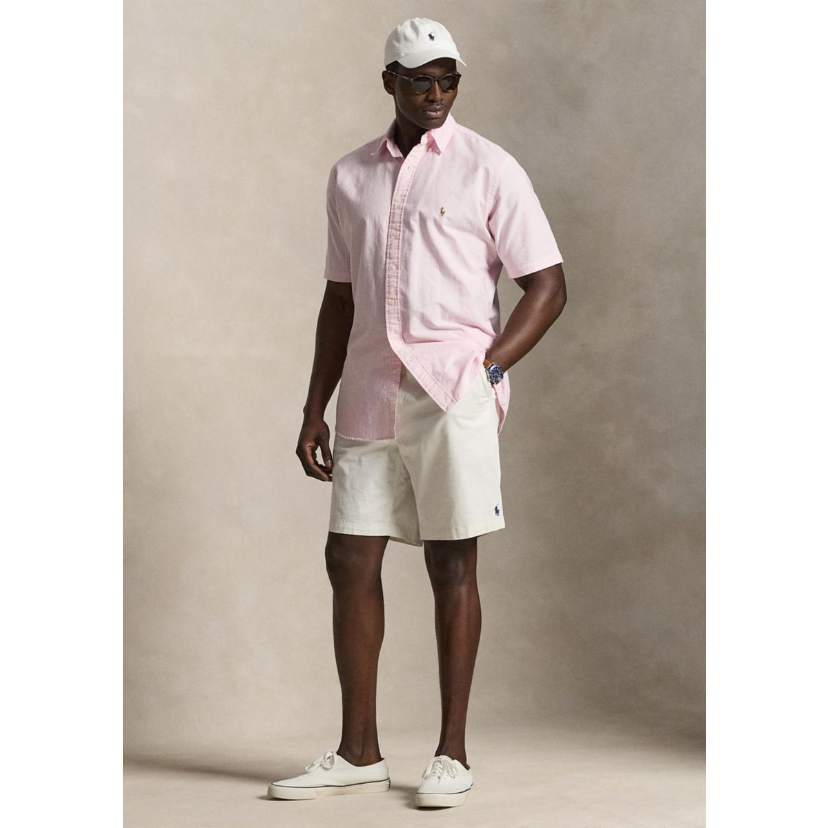 Big & Tall Striped Oxford Shirt - 4