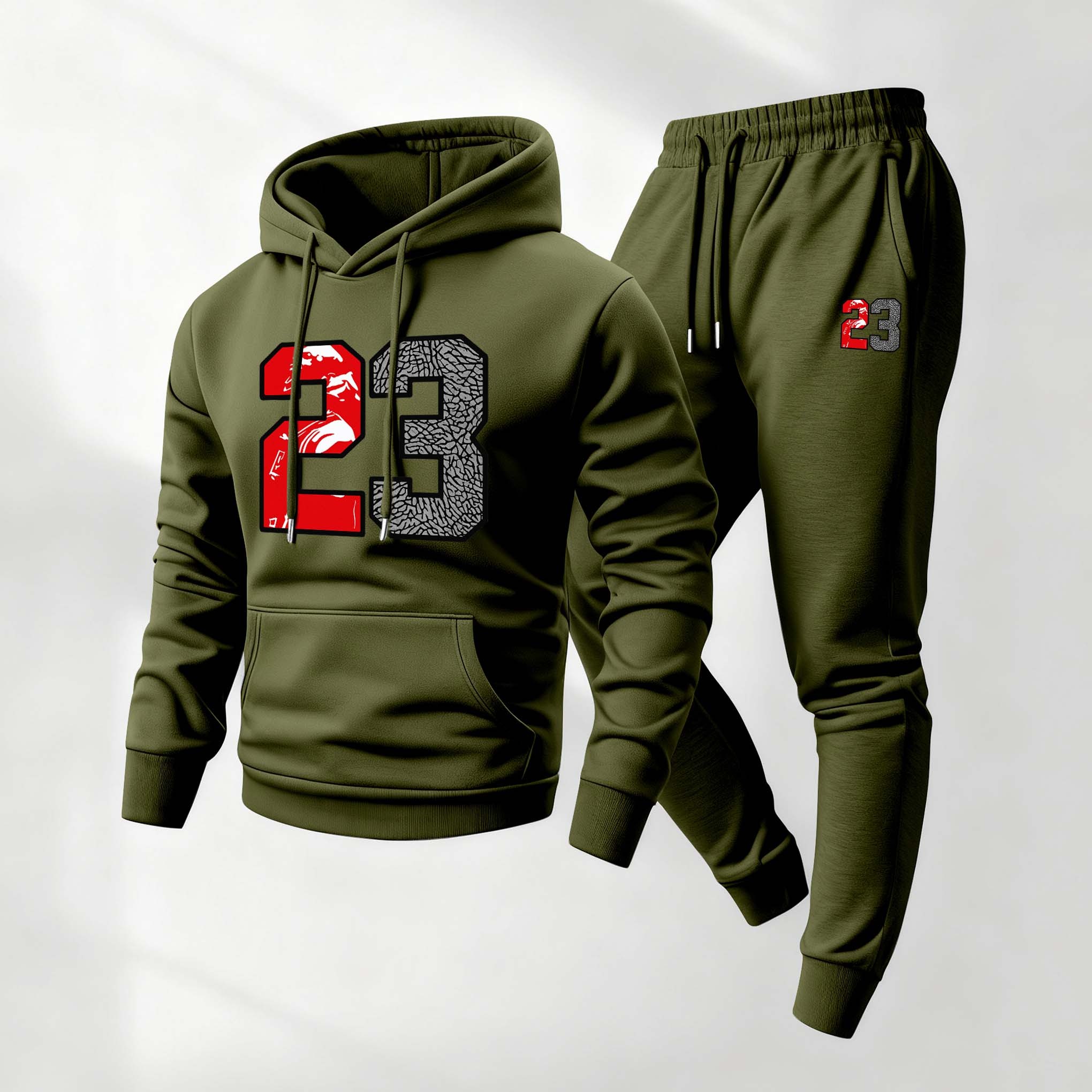 Sudadera retro Basketball 23 diseñoed con gorrasucha And Drawstring Track pantalón Set, casual Athletic de manga larga Hooded chaqueta And pantalón, Suitable For Fall And Winter, Street Style sudadera con gorrasucha Set, Everyday Wear, Indoor And para exterior Sportswear para hombre