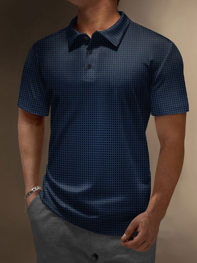 Camisa polo Resort Style estampado para hombre