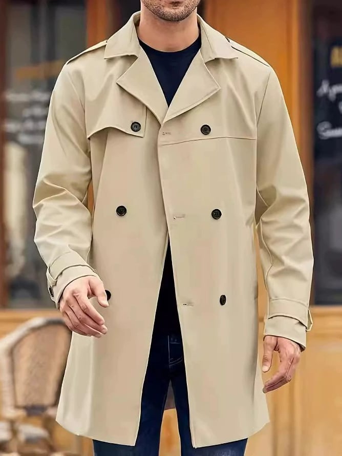 Light de lujo ejecutivo bolsillo Windbreaker para hombre