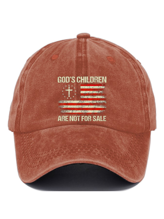 Gorras casual God'S Children Are Not For Sale estampado Baseball