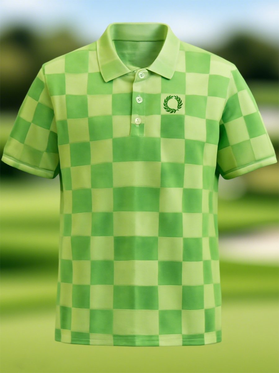 Camisa polo ejecutivo casual Button de manga corta para hombre