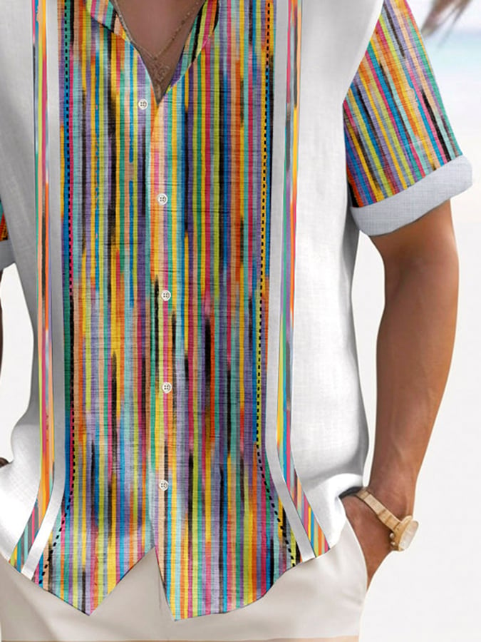 Estampado casual Resorcamiseta para hombre