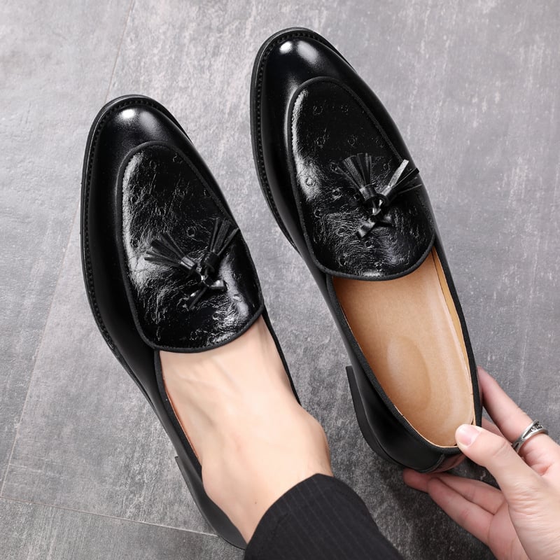 Mocasines British casual Pointed Tassel para hombre