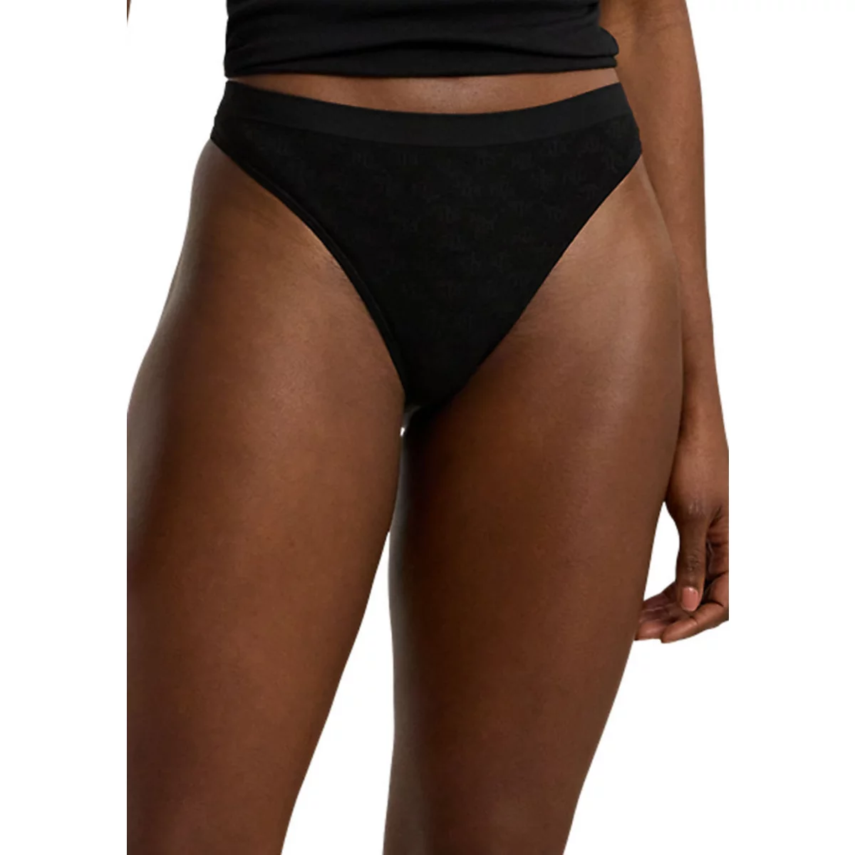 Monogram Mesh Jacquard Thong - 1