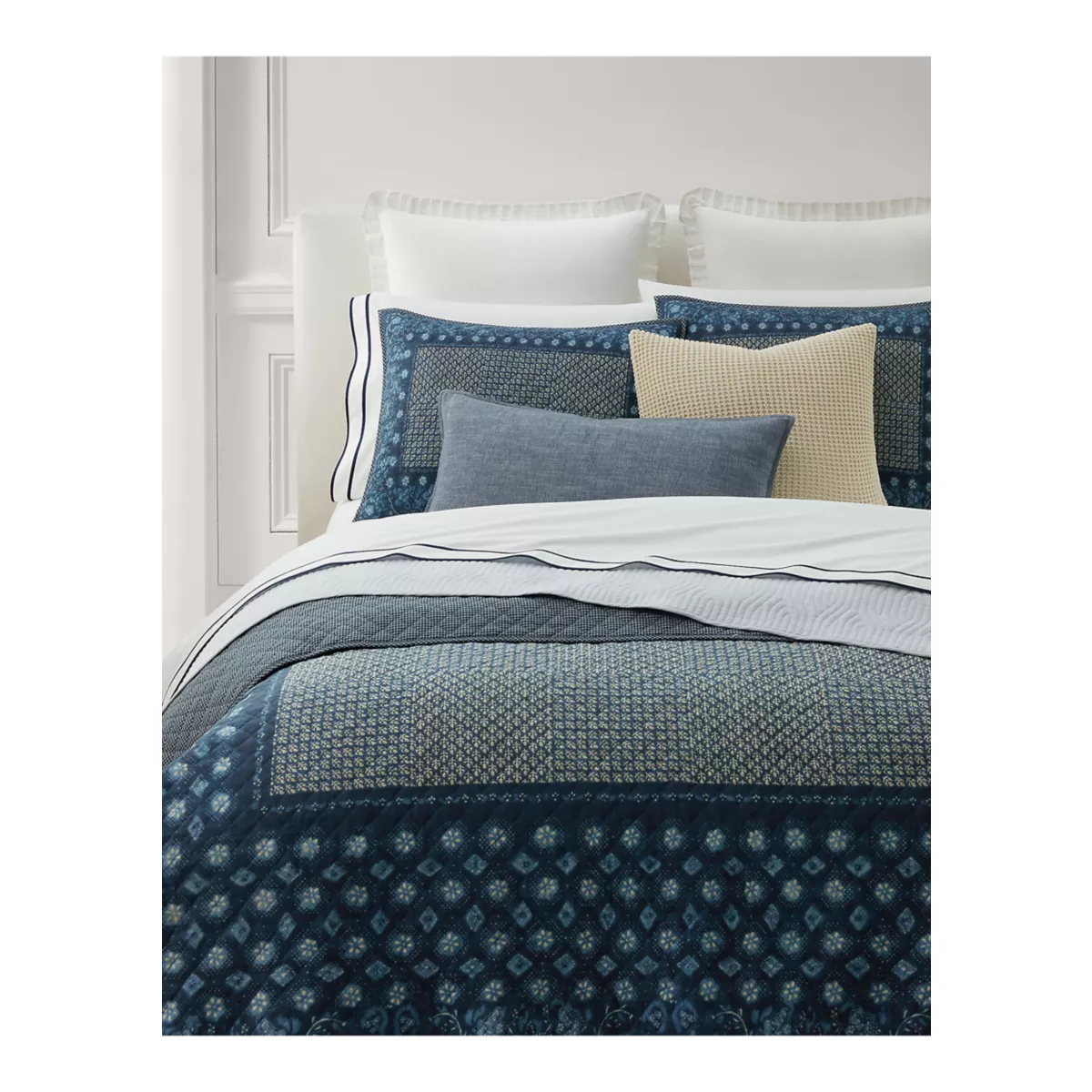 Becket Diamond-Stitched Cotton Quilt - 4