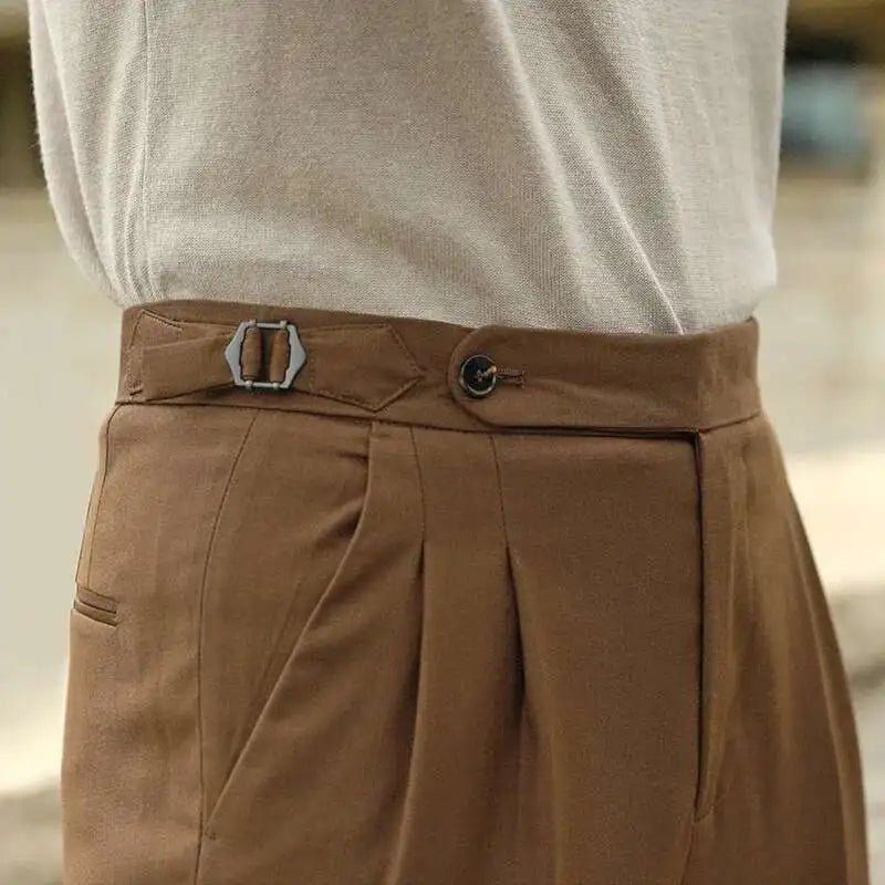 Elastic-waist summer trouser