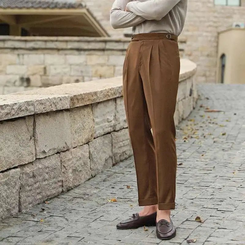 Elastic-waist summer trouser