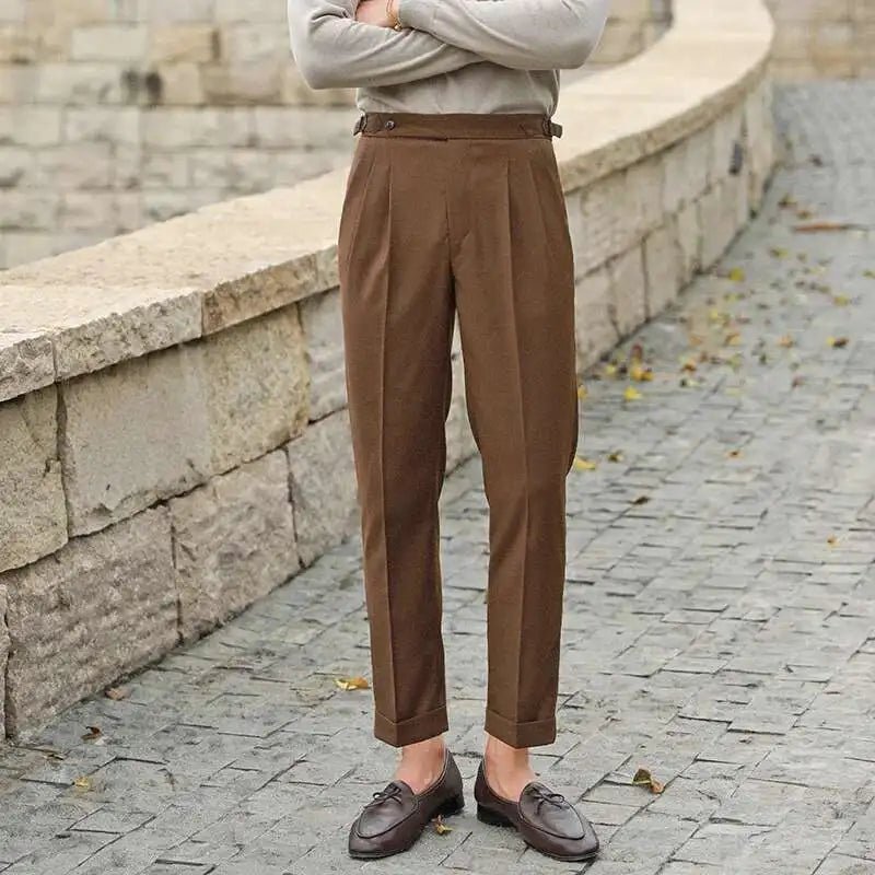 Elastic-waist summer trouser