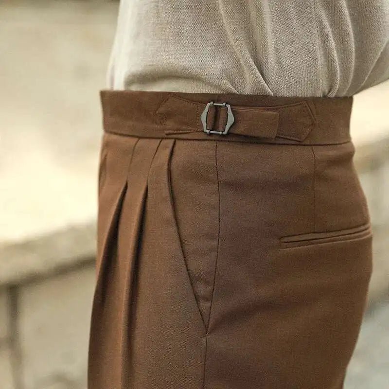 Elastic-waist summer trouser