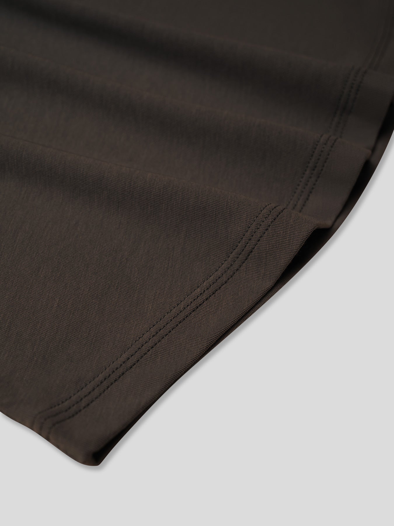 StaySmooth de manga larga Curve Hem Tee: de corte entallado