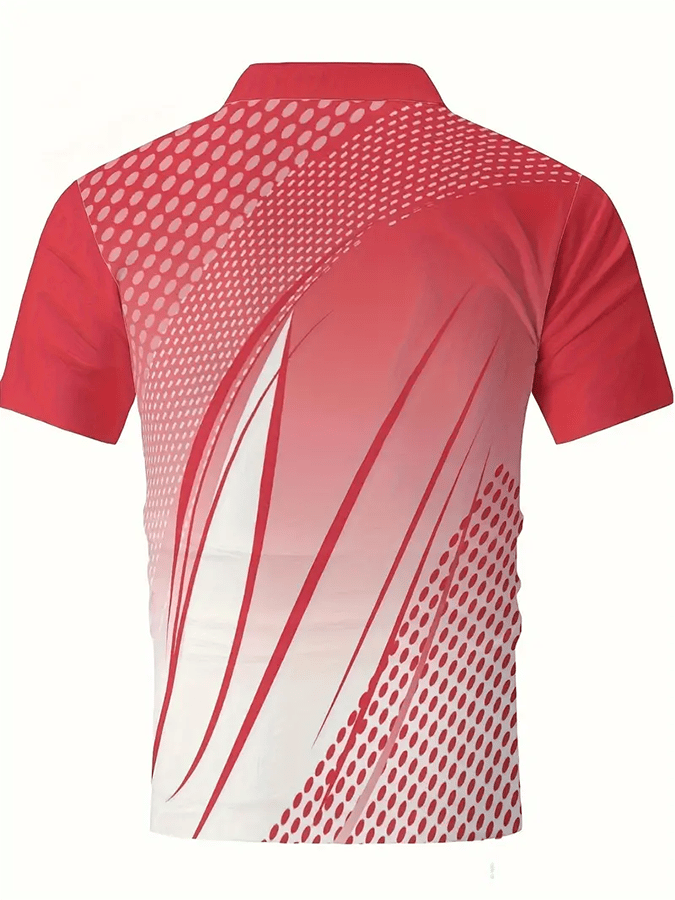 Camisa polo Golf casual estampado casual para hombre