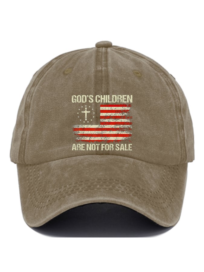 Gorras casual God'S Children Are Not For Sale estampado Baseball