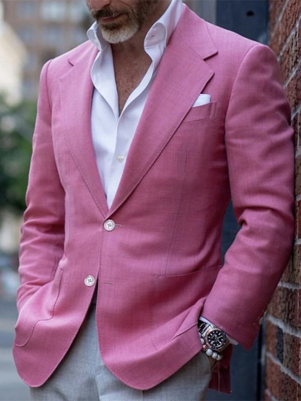 Casual elegantee estampado Suit para hombre