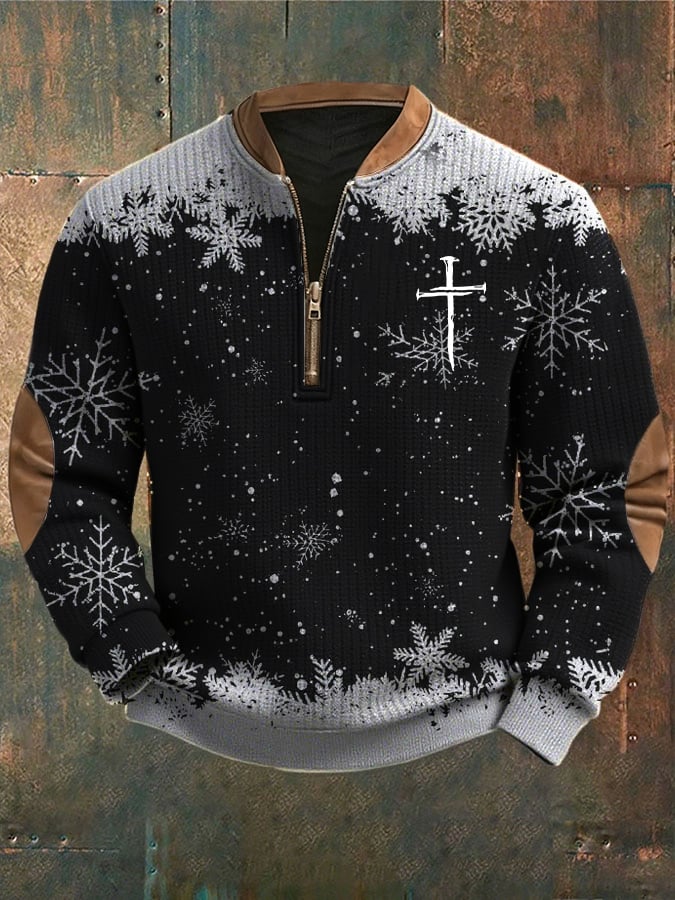 Sudadera casual Christmas Faith tejido para hombre