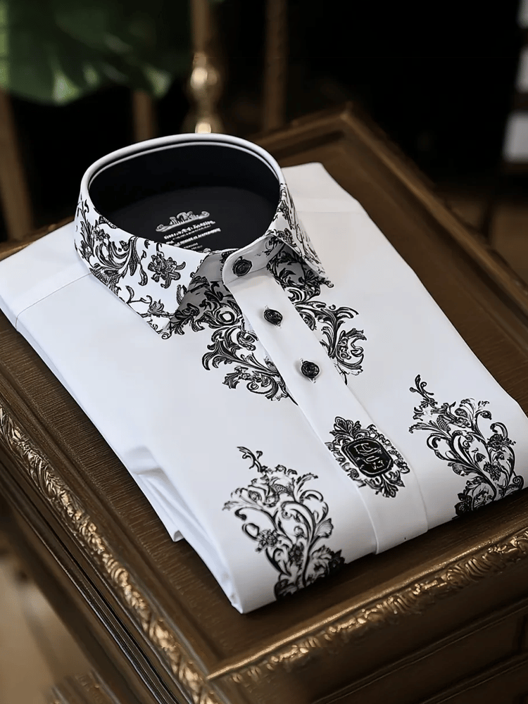 Camisa ejecutivo casual de manga larga para hombre