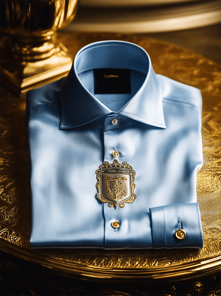 Camisa satén Luxe de manga corta para hombre