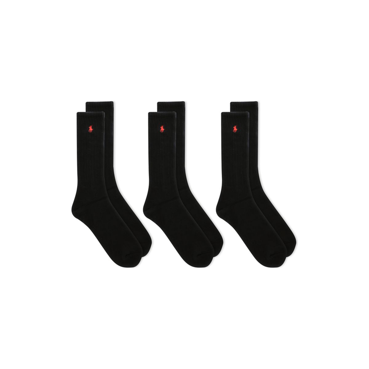 Big & Tall Set of 3 Crew Socks - 1