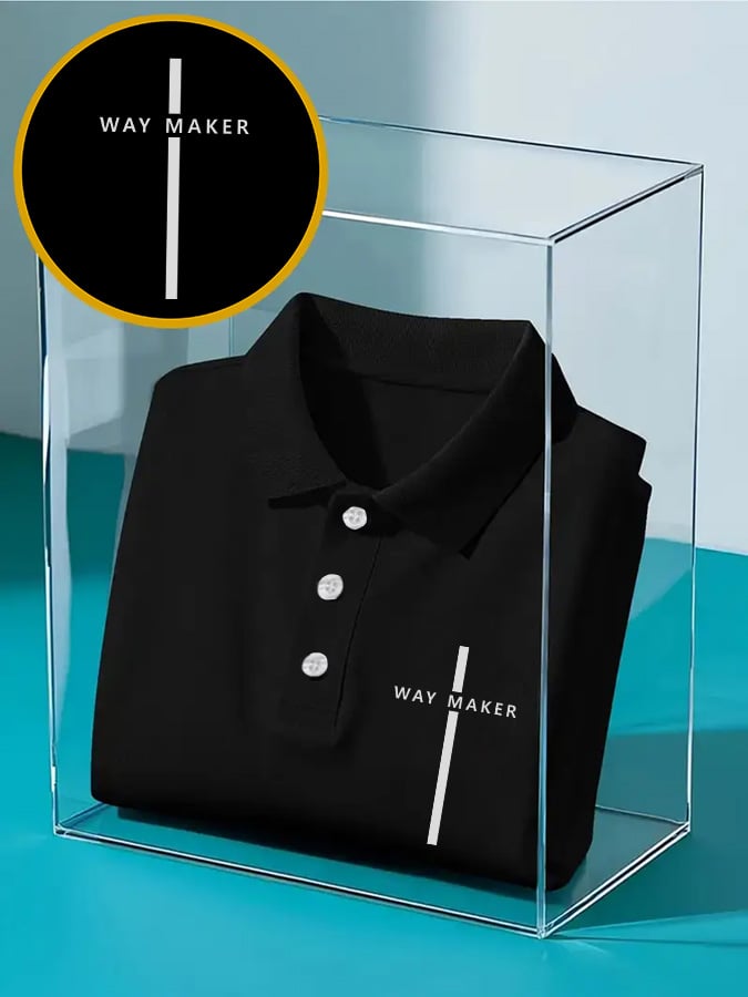 Camisa polo casual Christian Faith estampado para hombre