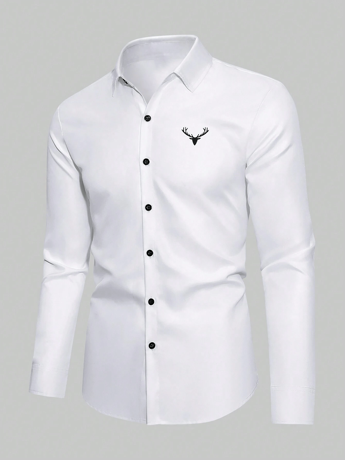 Camisa ejecutivo casual de manga larga para hombre