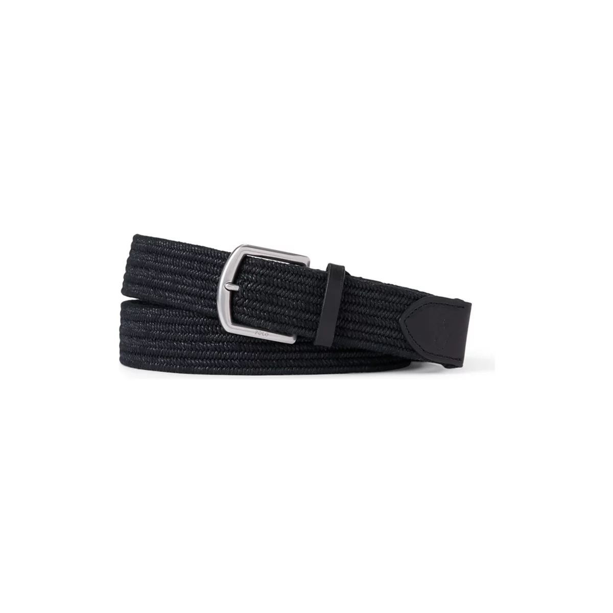 Leather-Trim Braided Belt - 3