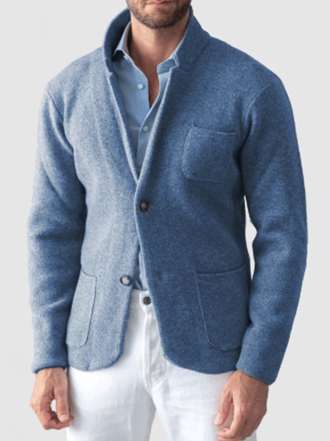 Chaqueta vintage Single Breasted bolsillo Gentleman's ejecutivo Suit para hombre