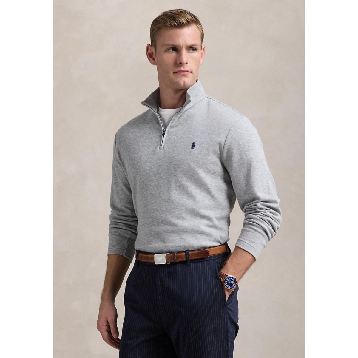 Cotton Blend Jacquard Pullover Sweater - 7