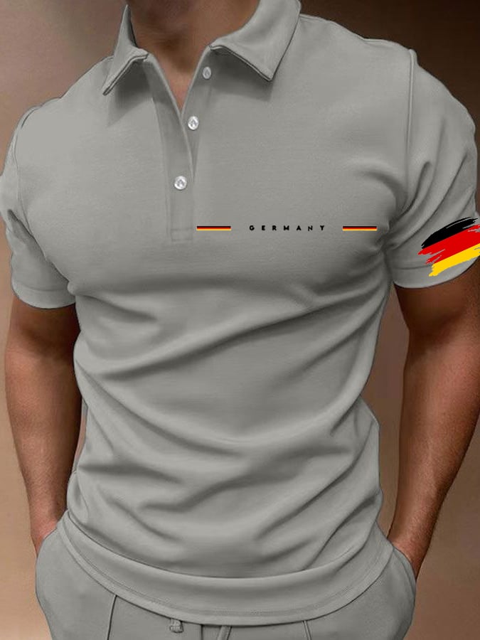 Camisa polo Germany National Football Team estampado para hombre