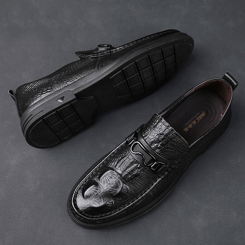 Zapatos ejecutivo casual Lace-up Pointed Toe Faux cuero para hombre