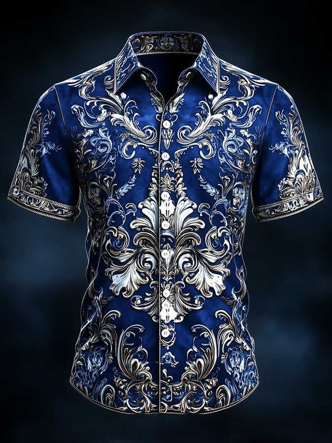 Camisa retro Gothic Dark para hombre