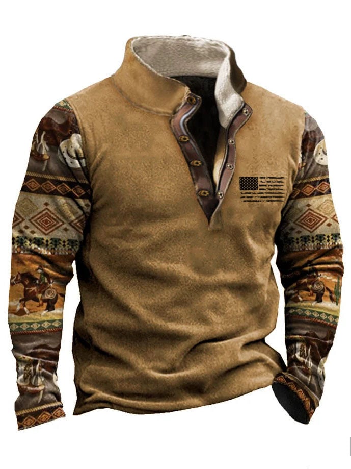 Sudadera vintage para exterior Leisure Sports para hombre