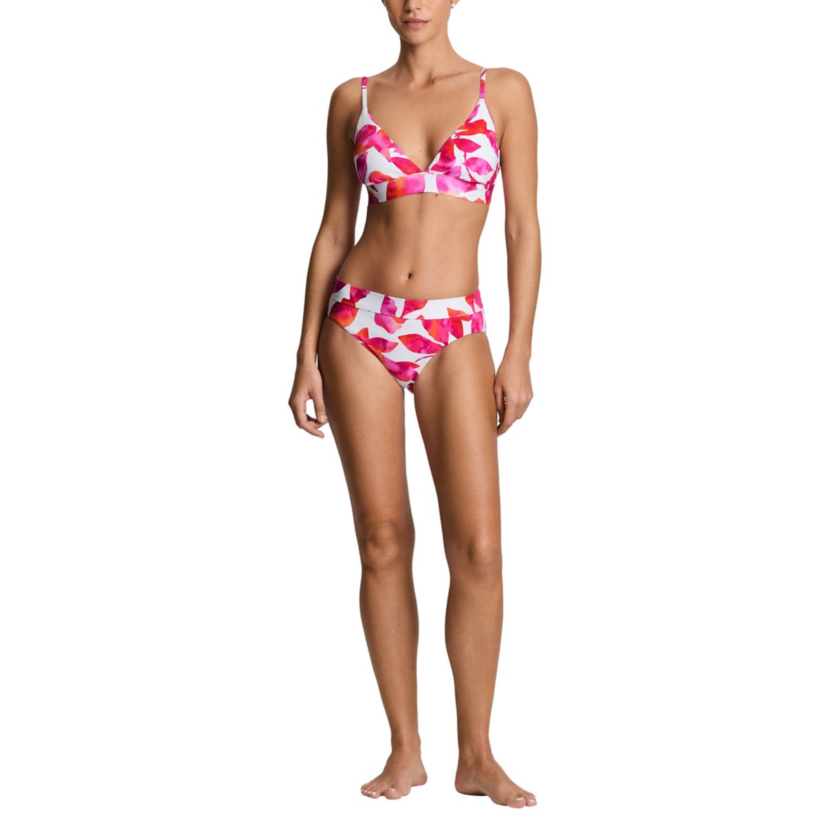Triangle V-Neck Swim Bra - 3
