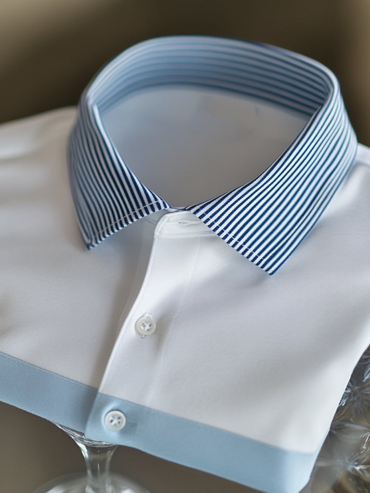 Camisa polo ejecutivo casual Button de manga corta para hombre