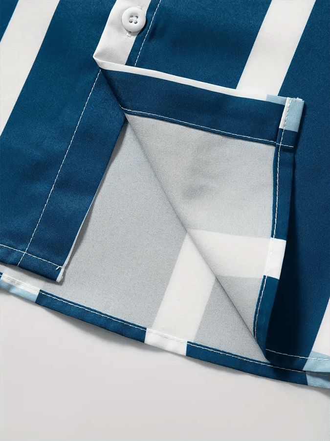 Camisa a rayas ejecutivo casual para hombre