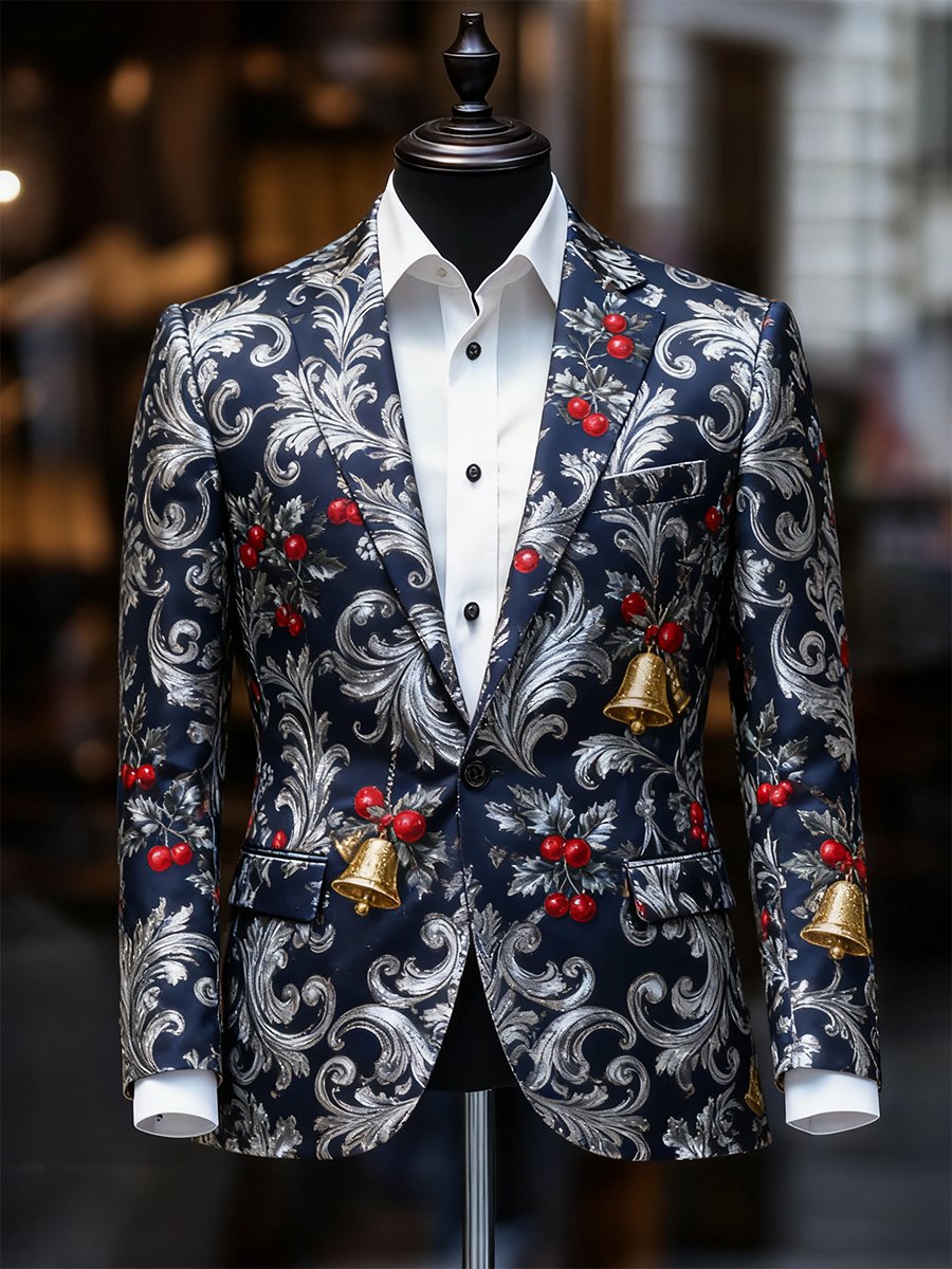 Ejecutivo casual Christmas Suit Outerwear para hombre