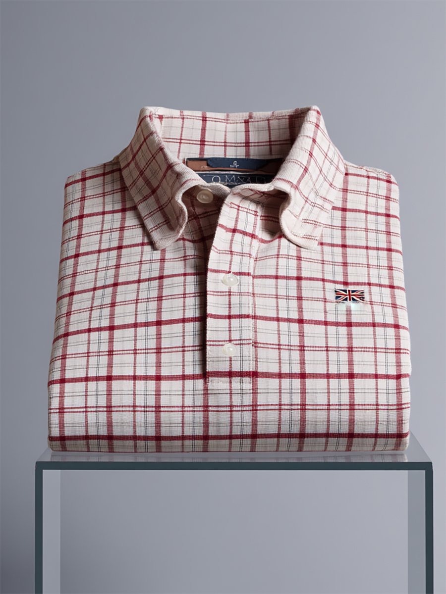 Camisa polo ejecutivo casual Union Jack Button de manga corta para hombre