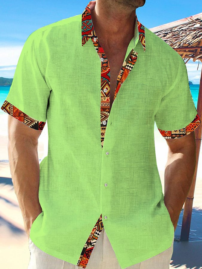 Estampado casual Resorcamiseta para hombre