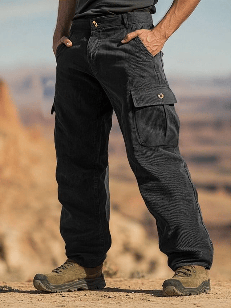 Vintage Multi-bolsillo Overalls para hombre