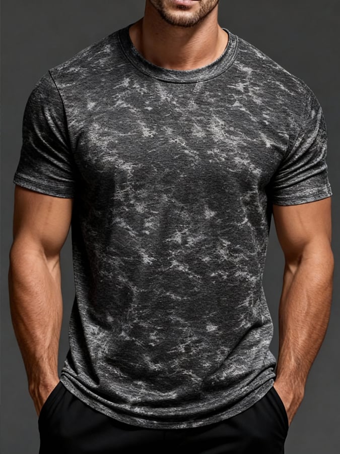 Camiseta Basic Pure de algodón diseñoed de manga corta para hombre