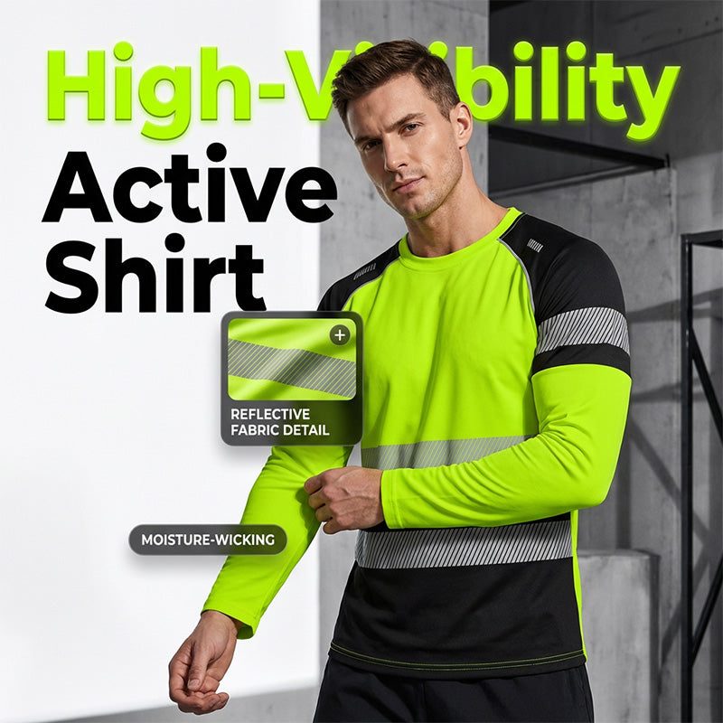 ????50% OFF !! ?para hombre estampado Round-neck de manga larga camisa