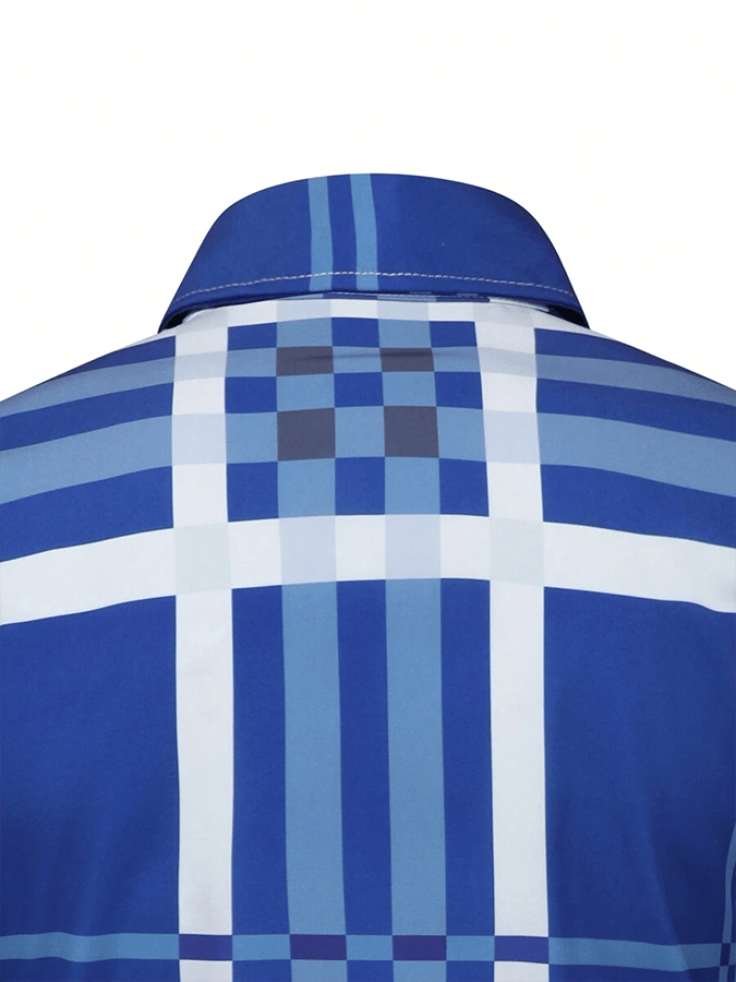 Camisa a cuadros ejecutivo casual para hombre