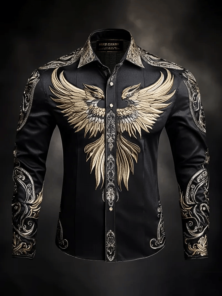 Camisa de lujo Gorgeous de manga larga para hombre