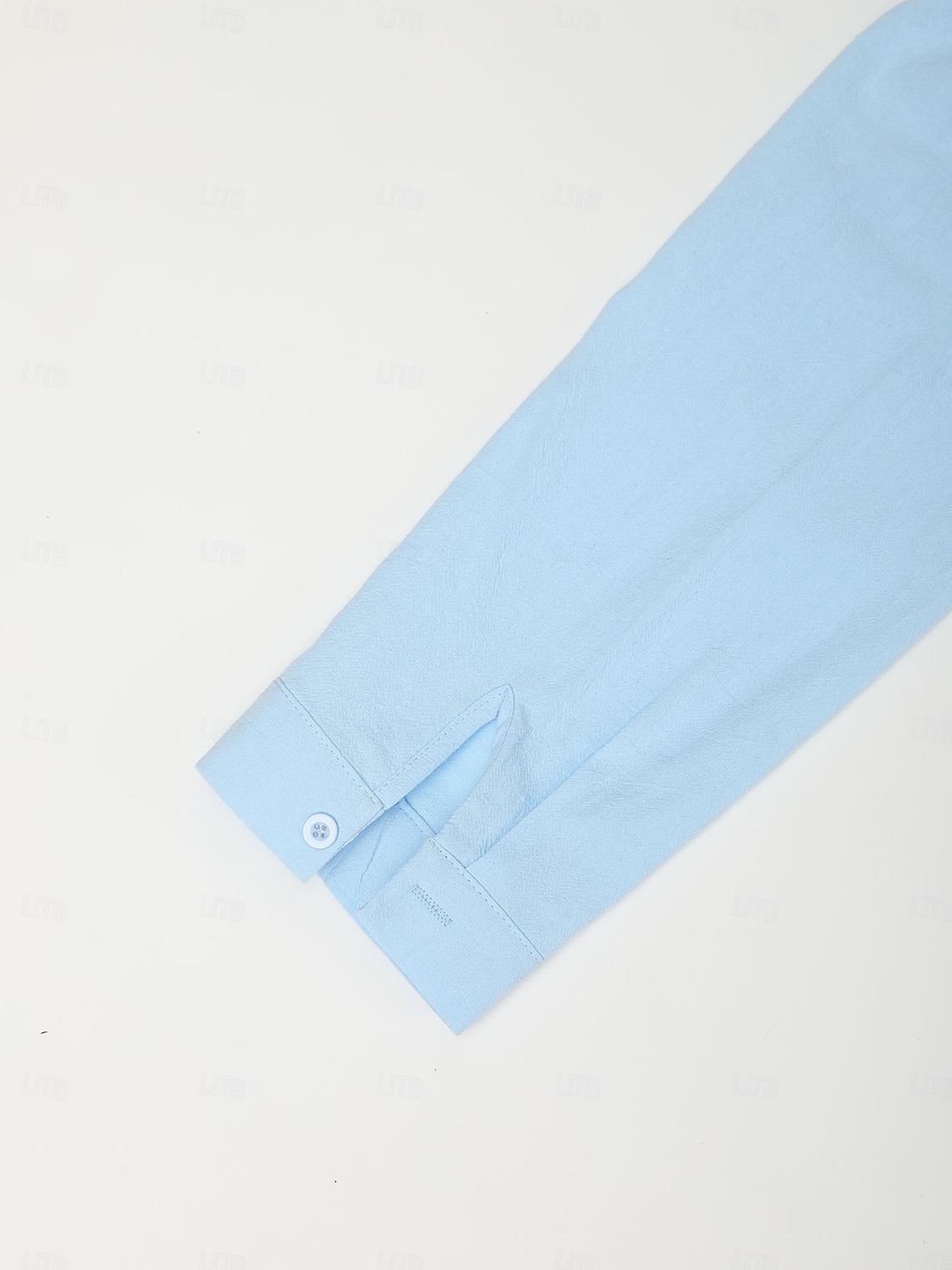 Camisa de lino Summer camisa Beach Wear Button Up camisa Plain casual para uso diario White Yellow Pink Blue de manga larga solapa Spring & Summer Clothing Apparel Front bolsillo para hombre - vista 4