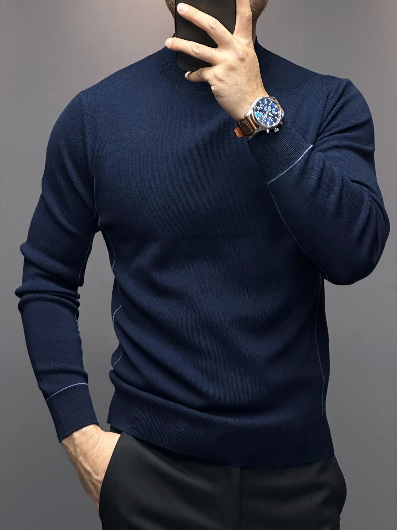 Gentletejido Contrast Stitch Sweater