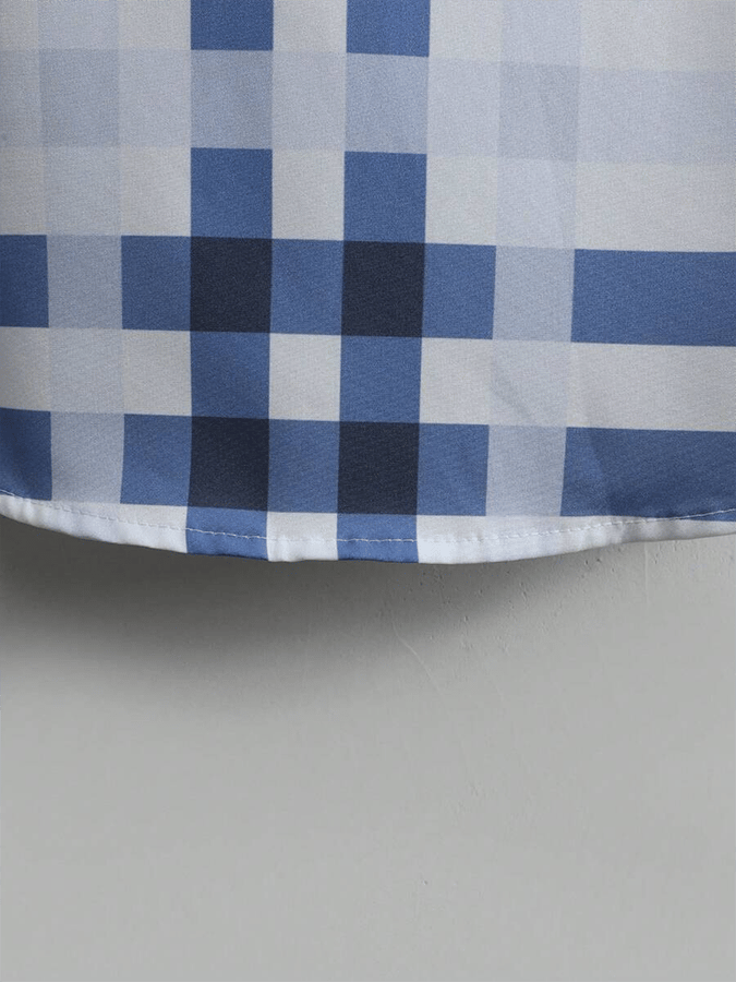 Camisa a cuadros ejecutivo casual para hombre