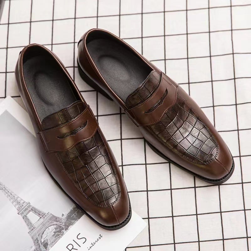 Zapatos ejecutivo casual cuero para hombre
