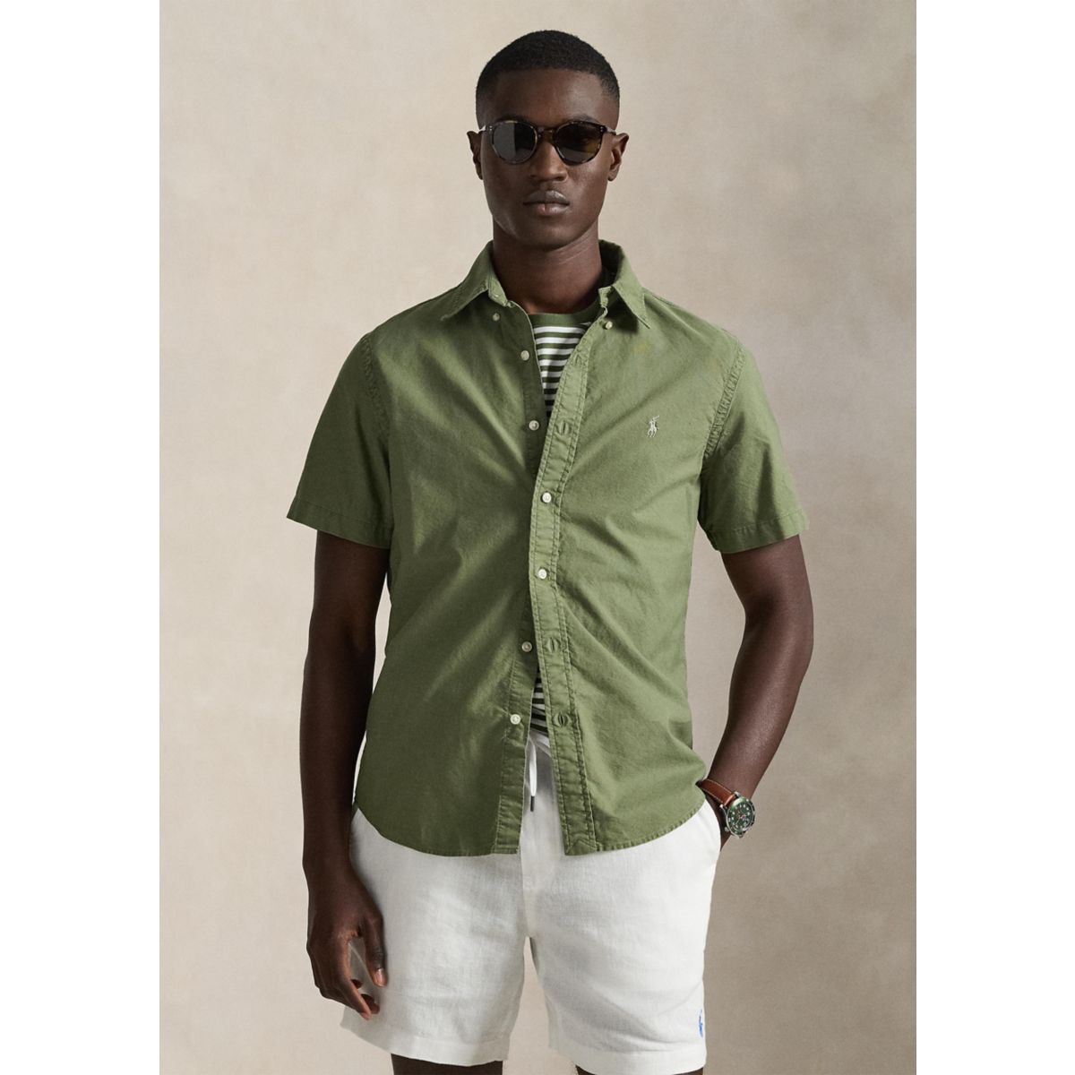 Men's Classic Fit Garment-Dyed Oxford Shirt - 5