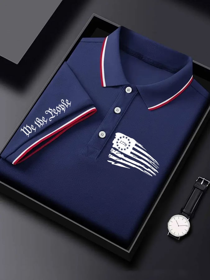 Camisa polo 1776 estampado para hombre