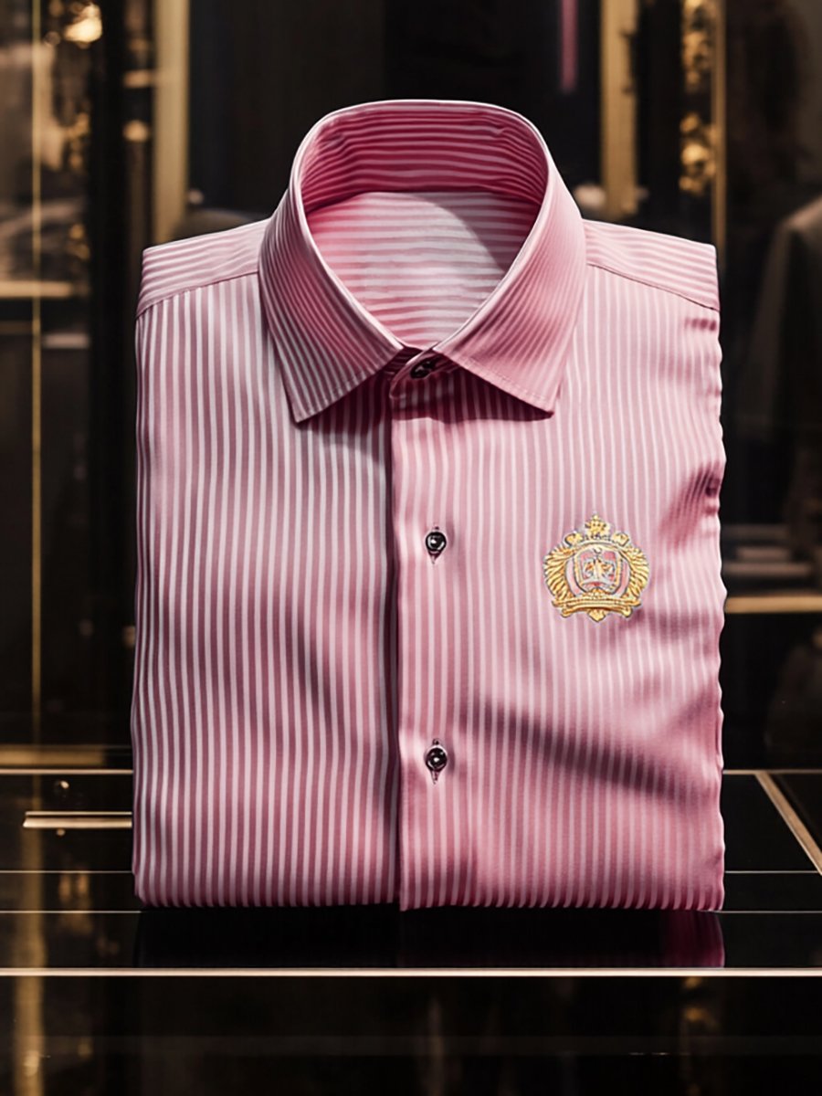 Camisa para exterior casual rayas de manga larga para hombre