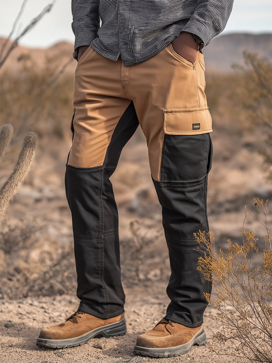 Vintage Multi-bolsillo Overalls para hombre